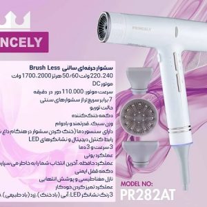 سشوار حرفه ای پرینسلی مدل PR282AT