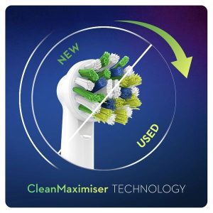 سری یدک مسواک برقی اورال بی Clean Maximiser مدل Cross Action بسته 8 عددی