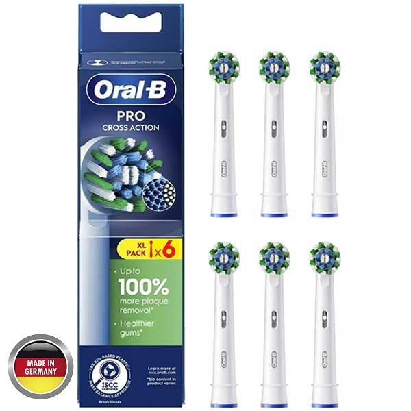 سری مسواک برقی اورال بی مدل PRO Cross Action بسته 6 عددی